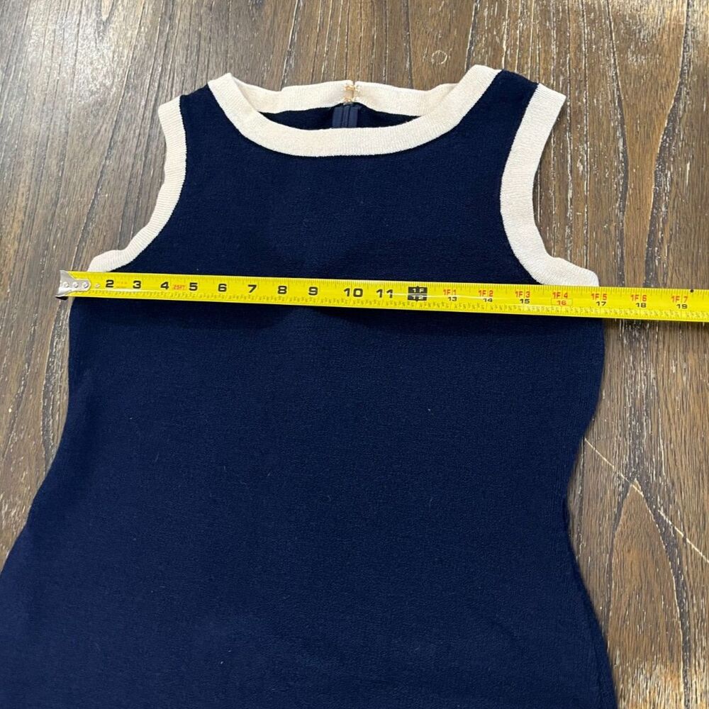 St John Navy Knit Sheath Dress Size 6 Marie Gray Classic Career Desiger - Picture 6 of 12